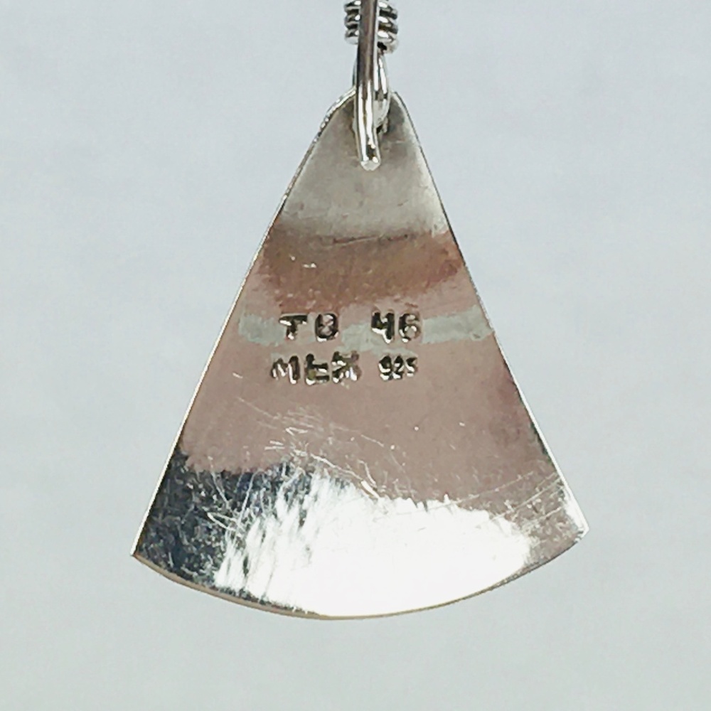 Textured Sterling Silver Layered Dangle Earrings - Picture 5 of 6